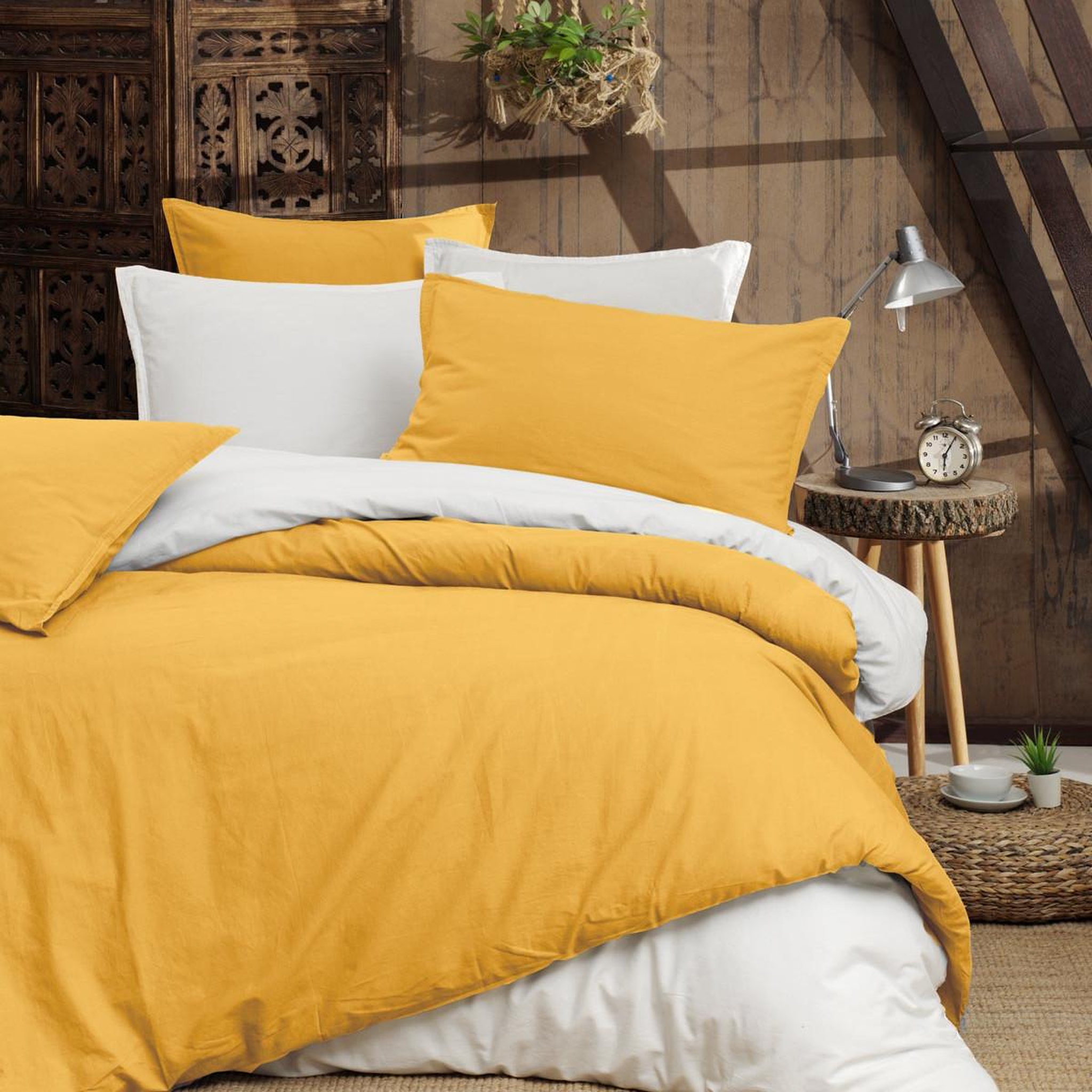 Voir la diapositive 1 : Sensei Maison Housse de couette en percale lavée HOME WASHED