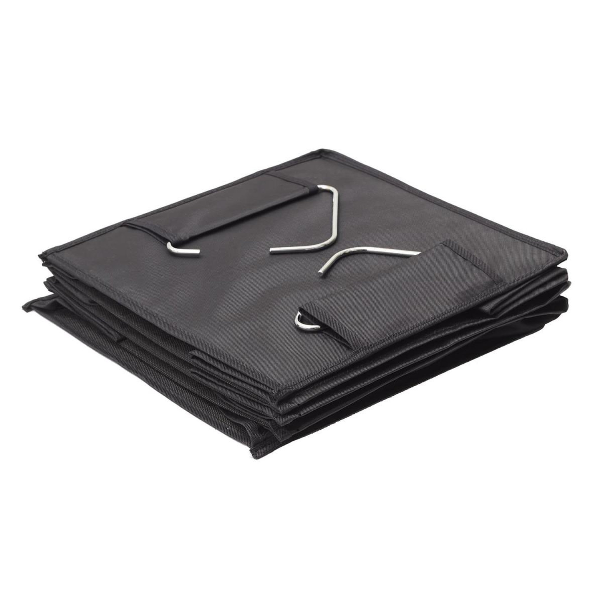 Voir la diapositive 3 : Je cherche une idee Rangement 5 cases à suspendre  pliable  80cm noir