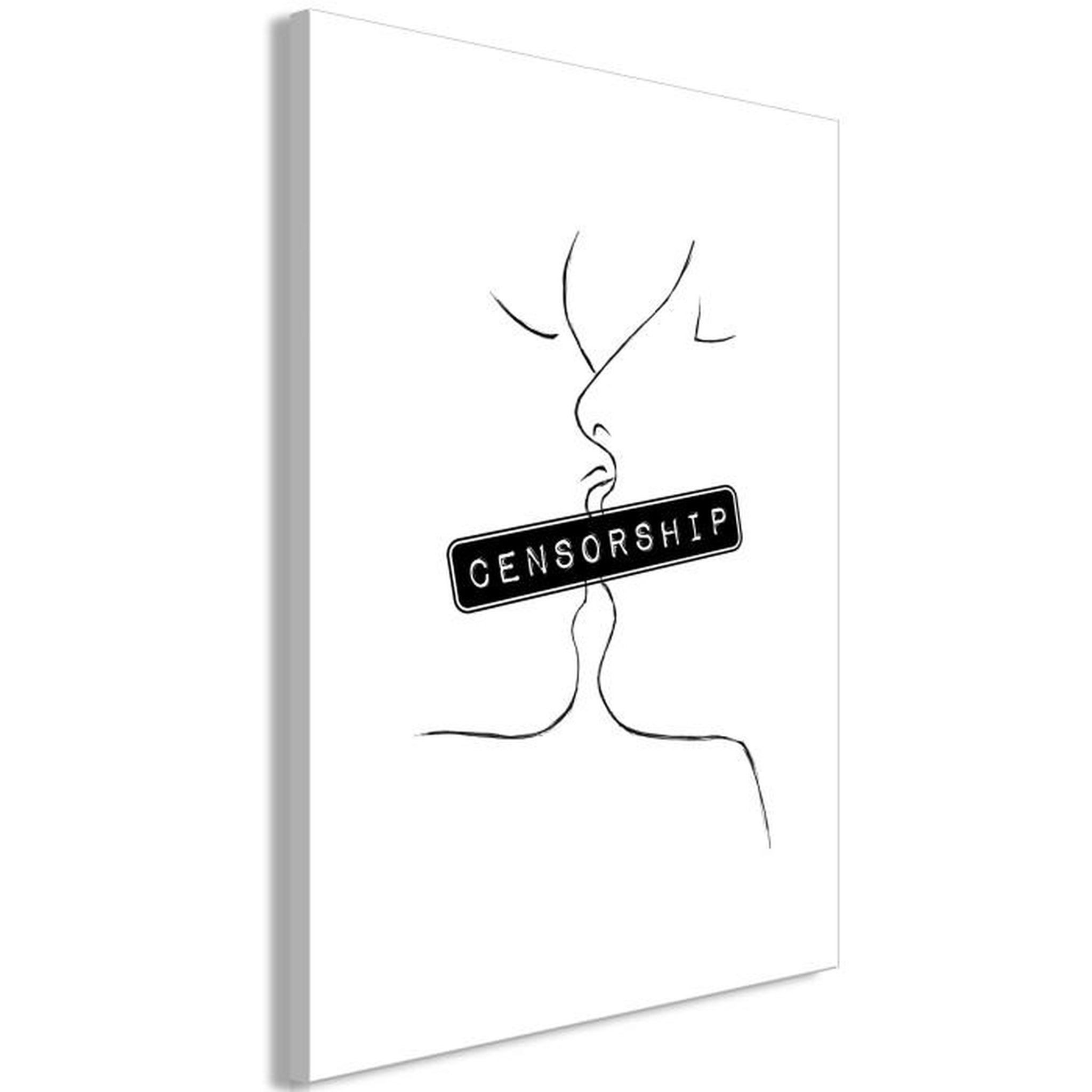 Paris Prix Tableau Imprimé  Censorship. Coloris disponibles : Multicolore