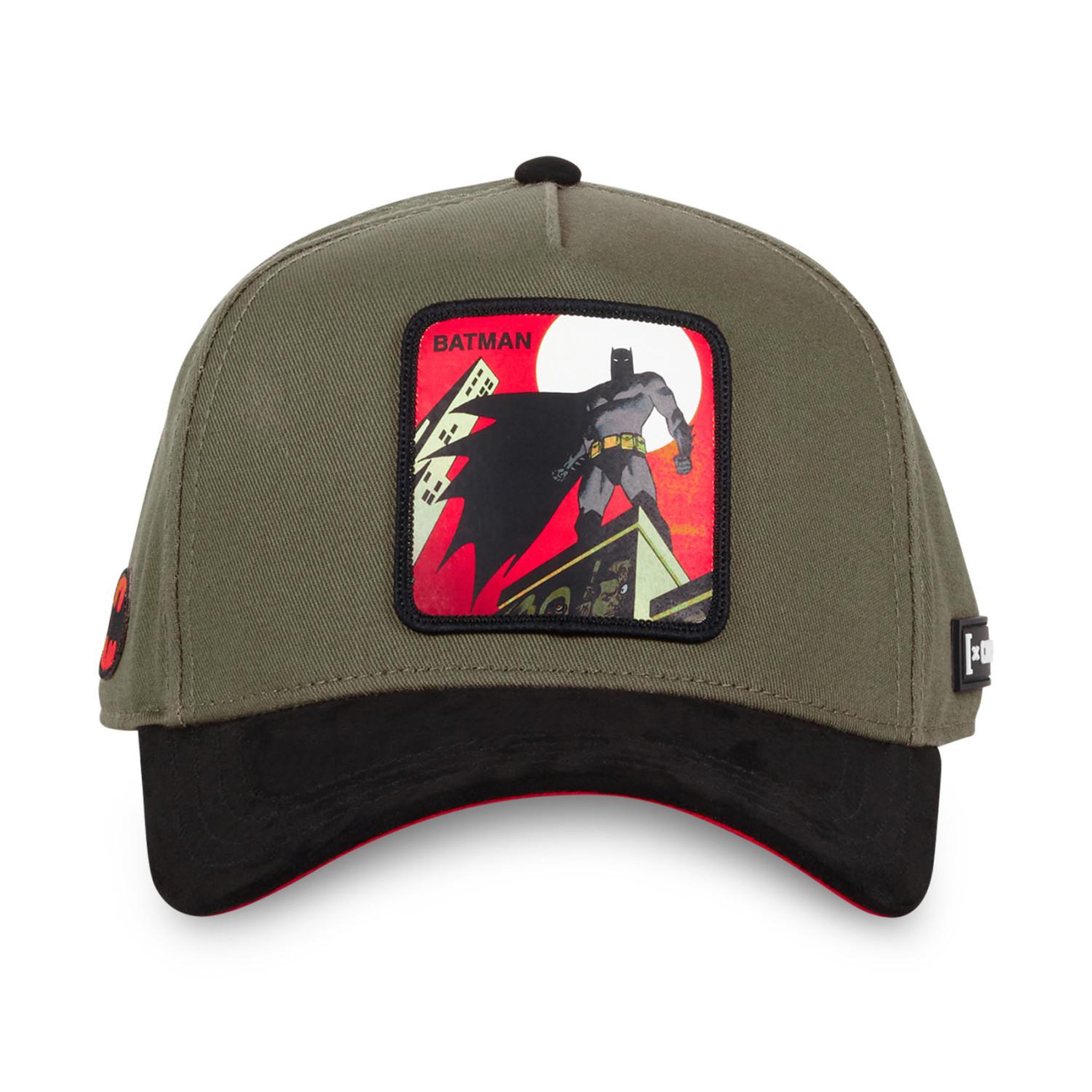 Voir la diapositive 2 : CAPSLAB Casquette homme trucker bi-matière en coton et suedine dc comics