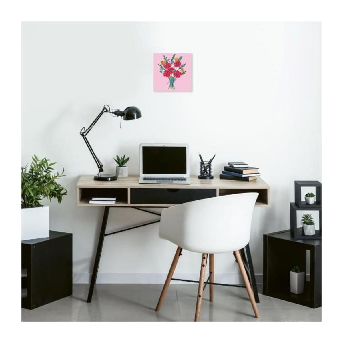 RAVENSBURGER CreArt 20x20 cm Poppy bouquet, Loisir créatif, Adulte, Peinture par numéros, 25519, Ravensburger