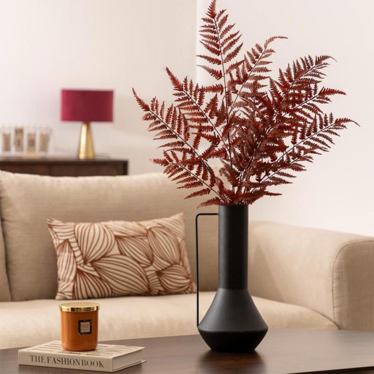 ATMOSPHERA Vase Design en Métal  Sylvain  35cm Noir