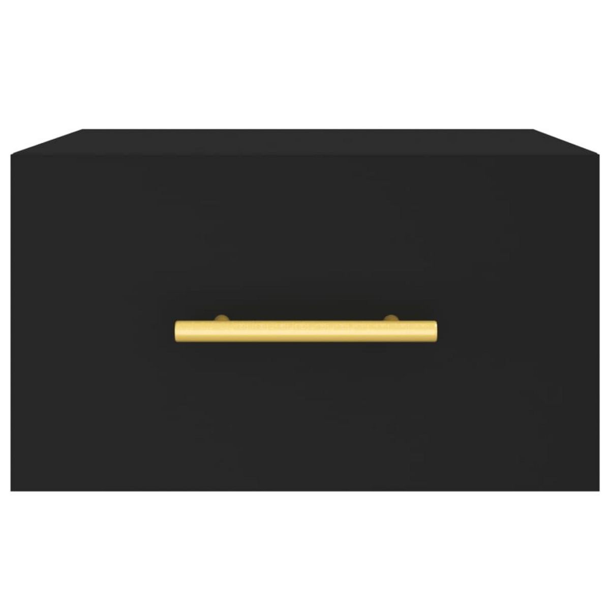 VIDAXL Table de chevet murale noir 35x35x20 cm