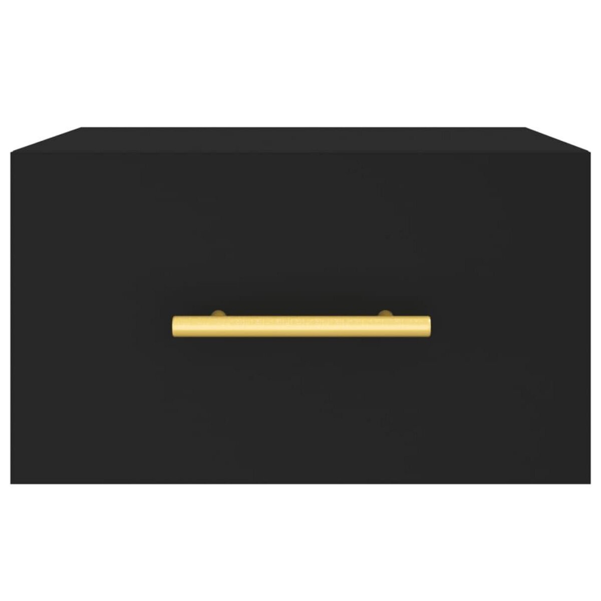 VIDAXL Table de chevet murale noir 35x35x20 cm