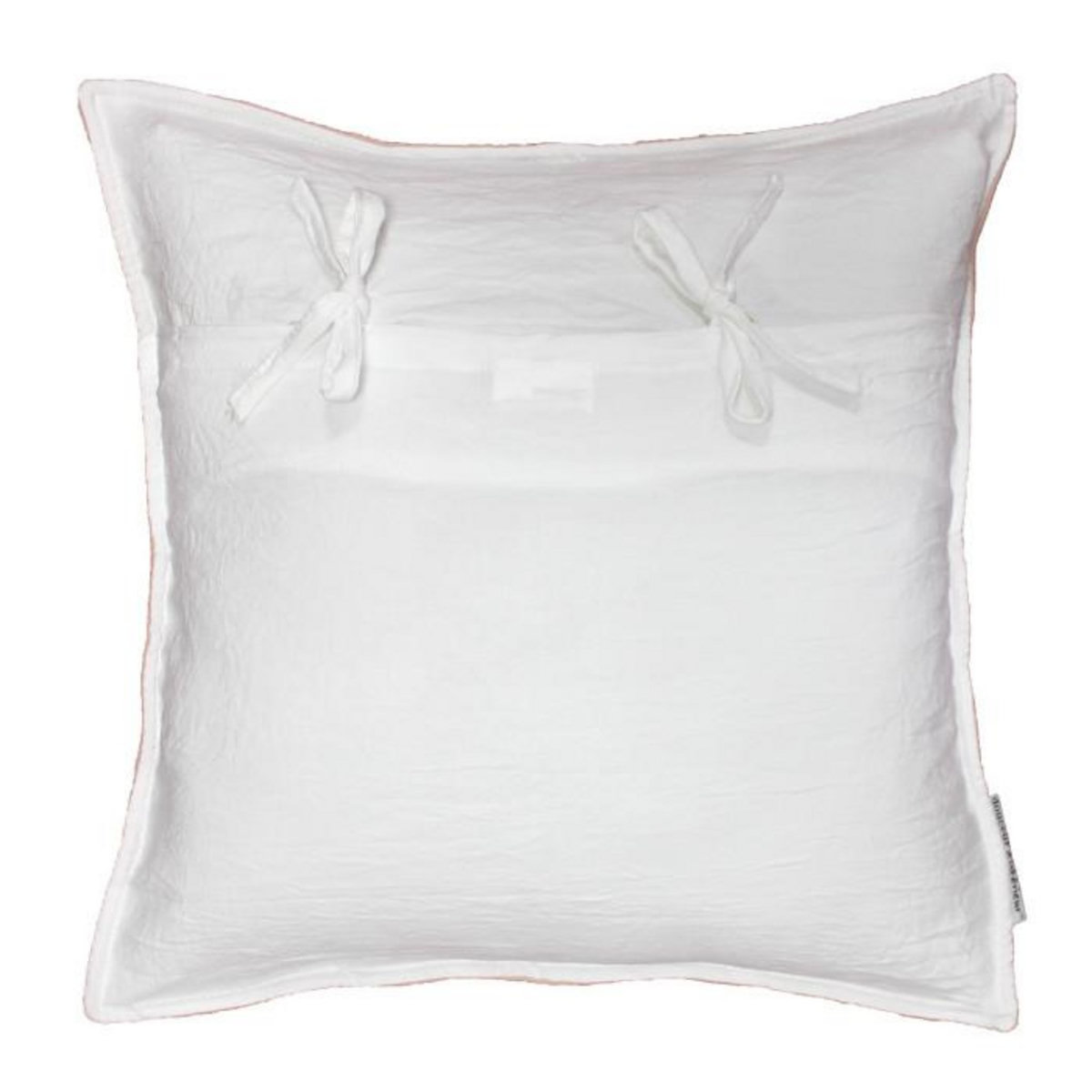 Paris Prix Housse de Coussin  Mellow  60x60cm Rose & Blanc
