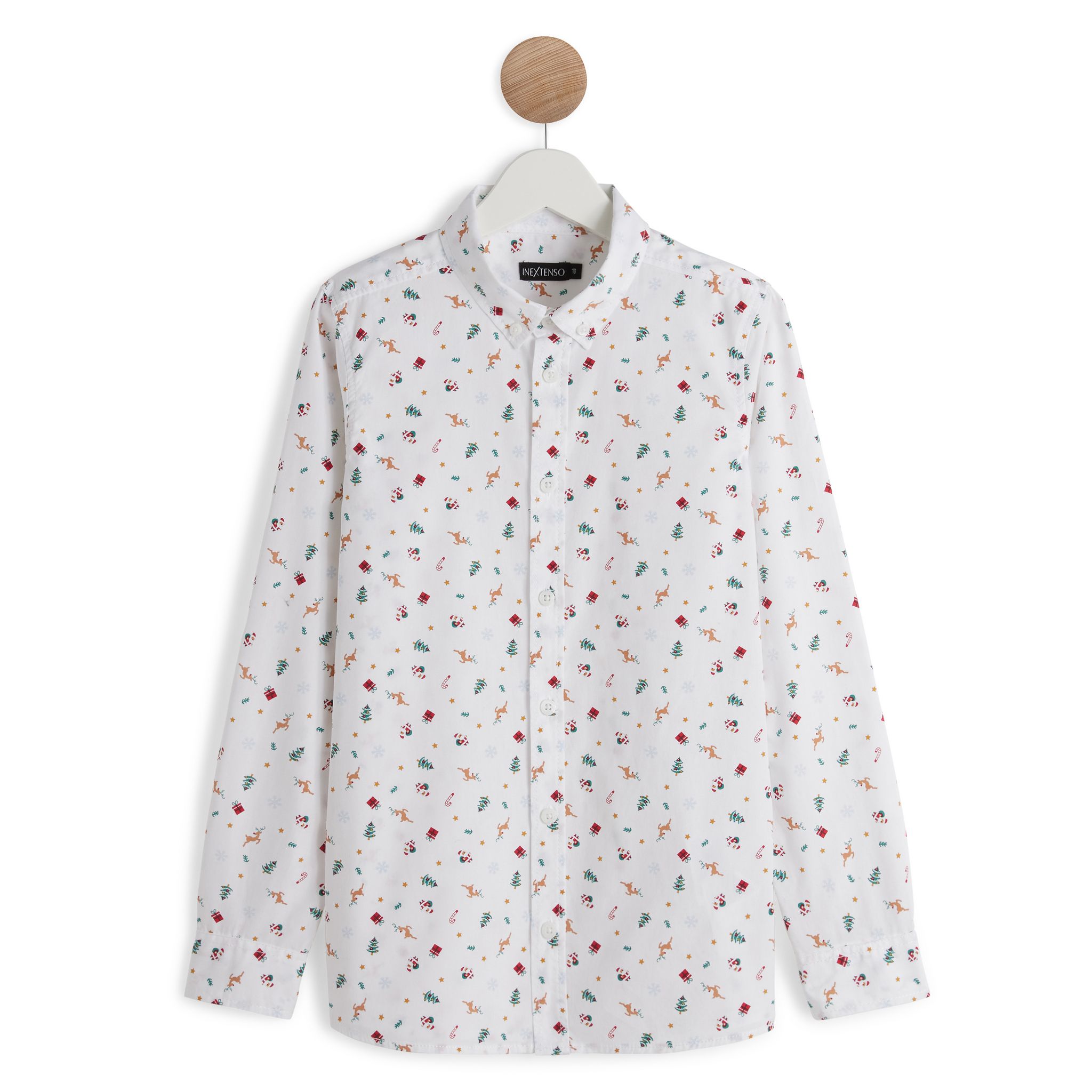 Chemise Enfant Next à Motif Bonhomme De Neige Noël - Taille 122, Occasion En Très Bon état