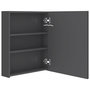 Voir la diapositive 5 : VIDAXL Armoire de salle de bain a miroir LED Gris brillant 50x14x60 cm