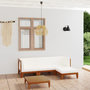 Voir la diapositive 1 : VIDAXL Salon de jardin 5 pcs avec coussins Bois d'acacia solide