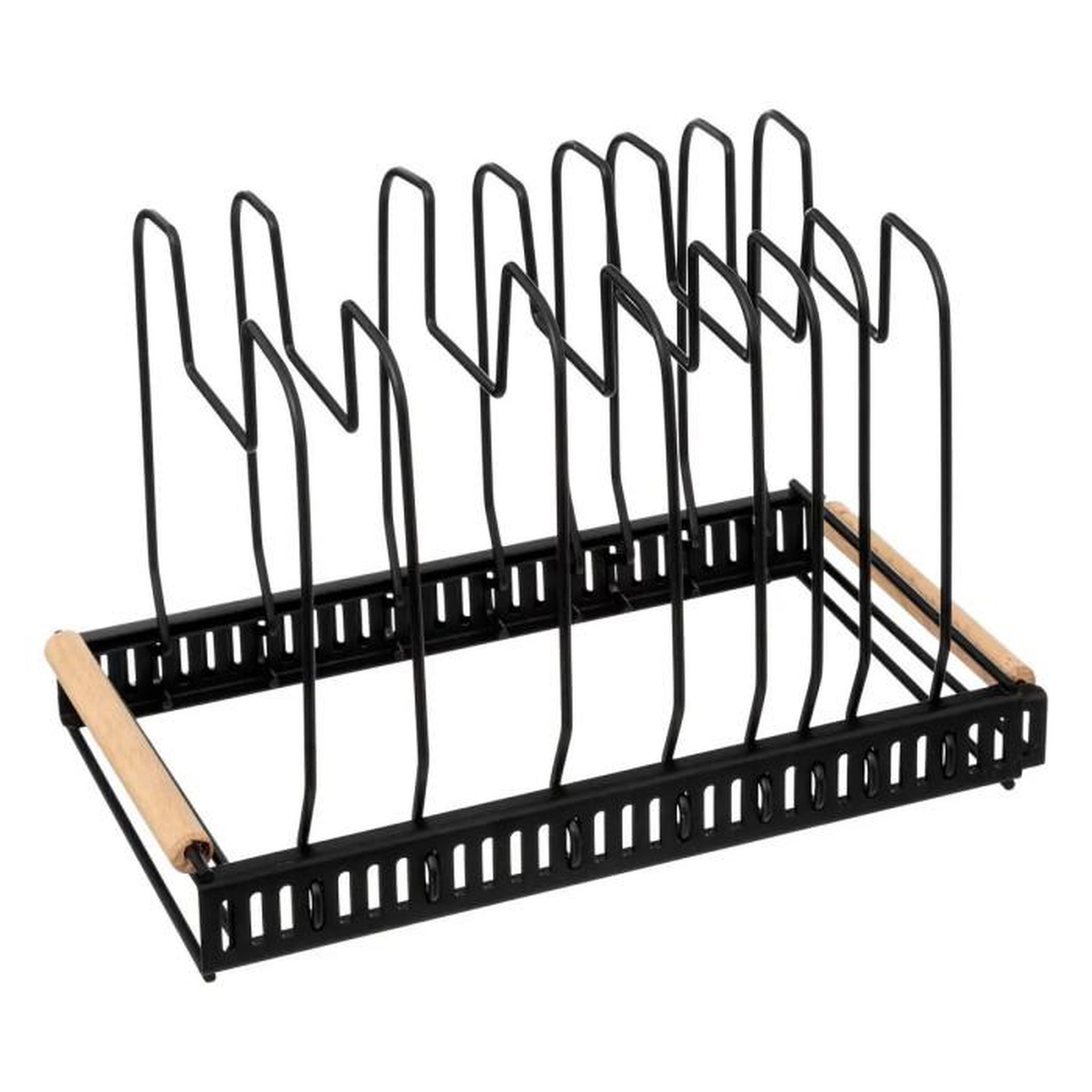 Voir la diapositive 2 : FIVE Rack Extensible  Poêles & Casseroles  58cm Noir