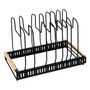 Voir la diapositive 2 : FIVE Rack Extensible  Poêles & Casseroles  58cm Noir