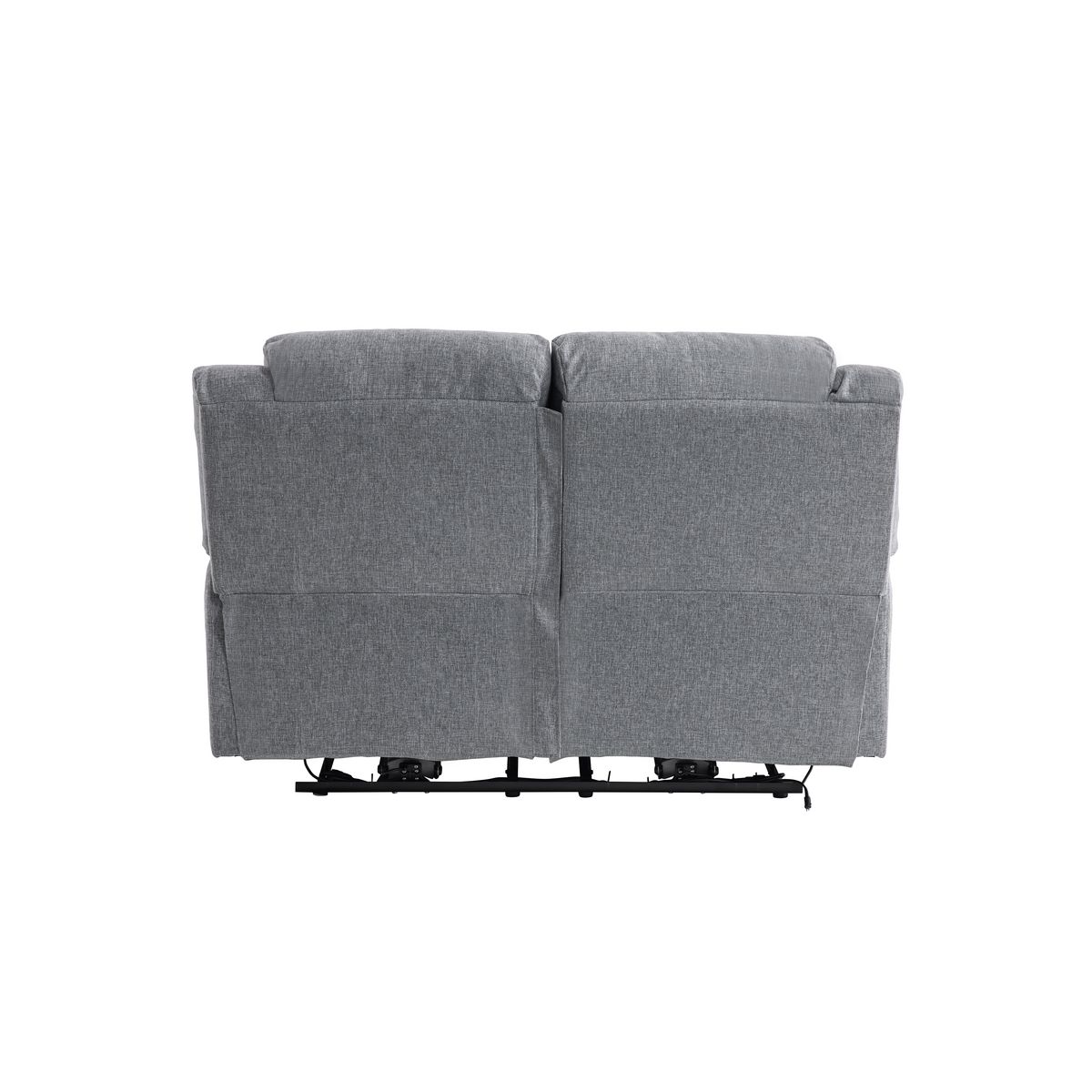 Canapé relax électrique HELENA 2 ou 3 places tissu gris clair