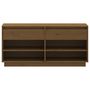 Voir la diapositive 5 : VIDAXL Armoire a chaussures Marron miel 110x34x52cm Bois de pin massif