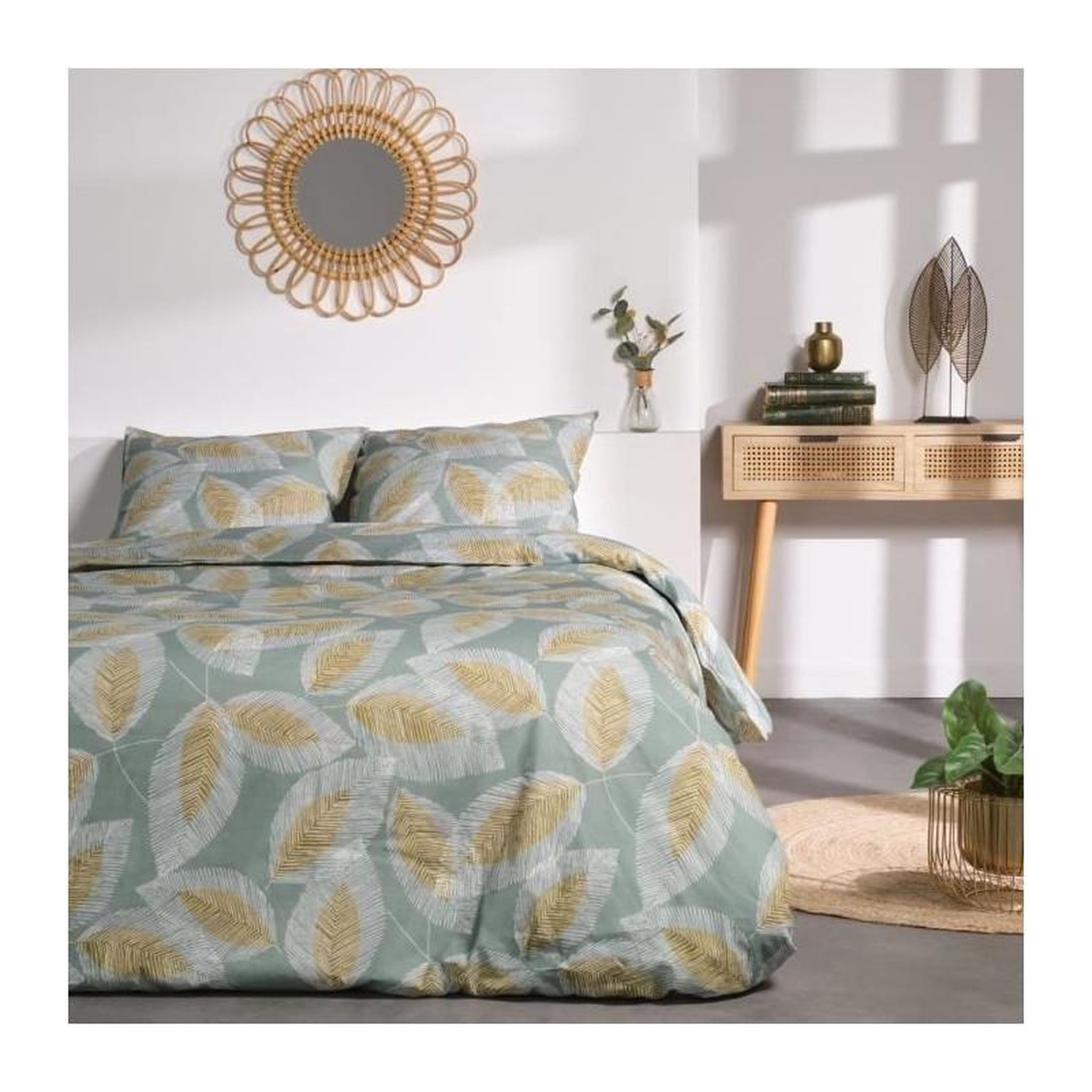Today Parure de lit - TODAY - Sunshine - 122792 - 2 personnes - 240x220cm - Coton - Imprimé 14.16