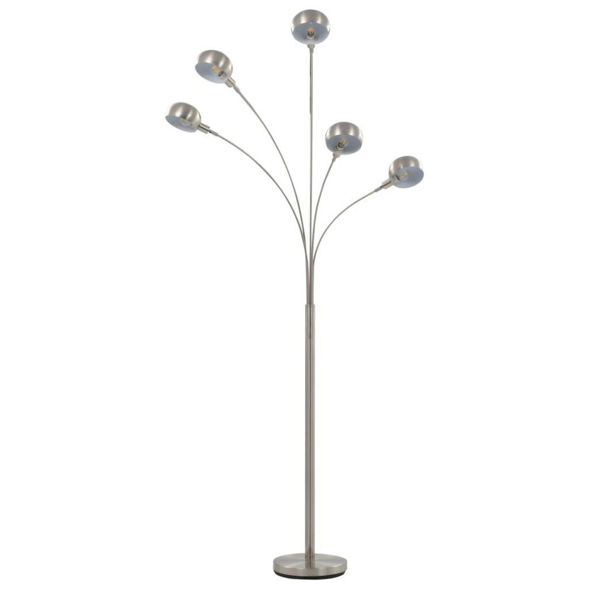 VIDAXL Lampadaire 200 cm 5 x E14 Argente