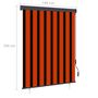 Voir la diapositive 6 : VIDAXL Store roulant d'exterieur 140x250 cm Orange et marron
