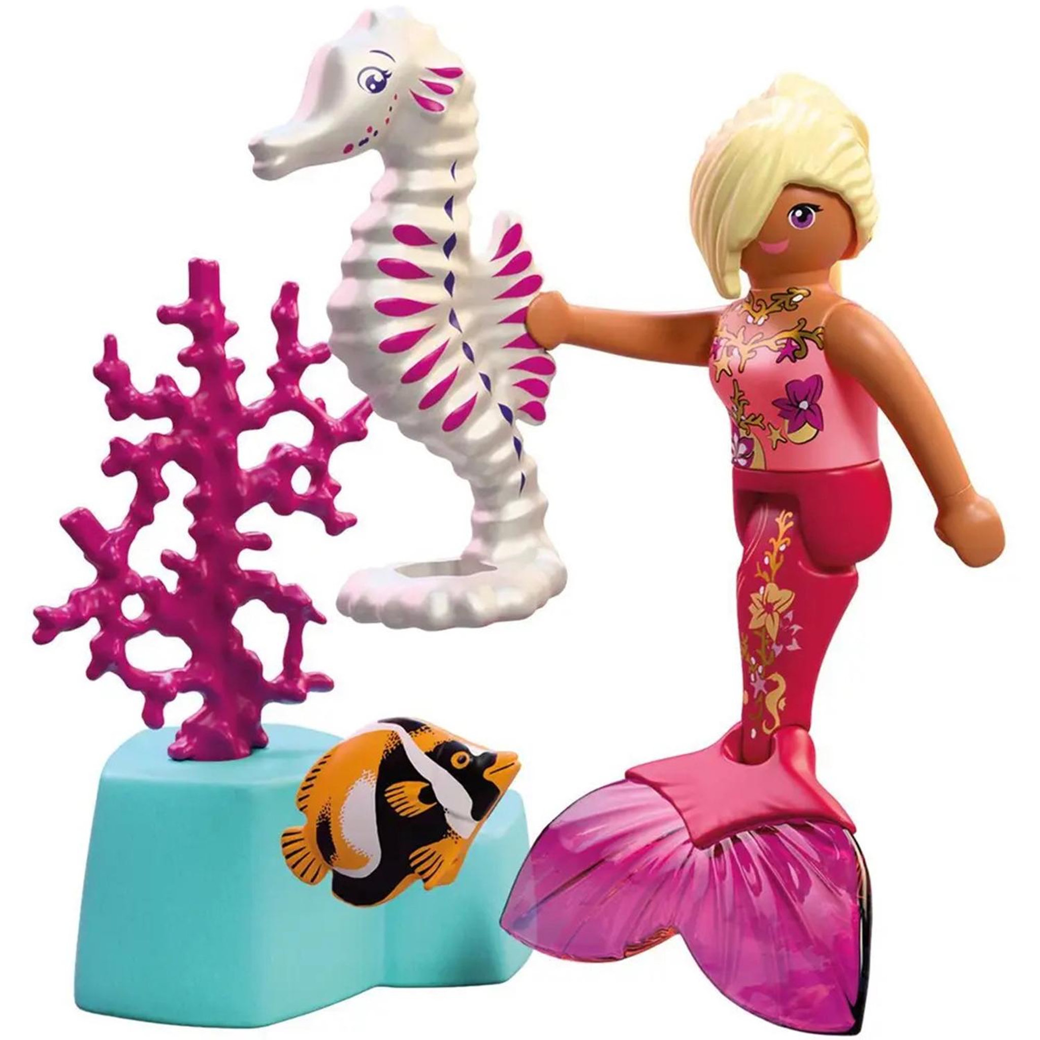 Voir la diapositive 2 : PLAYMOBIL Sirène avec un hippocampe