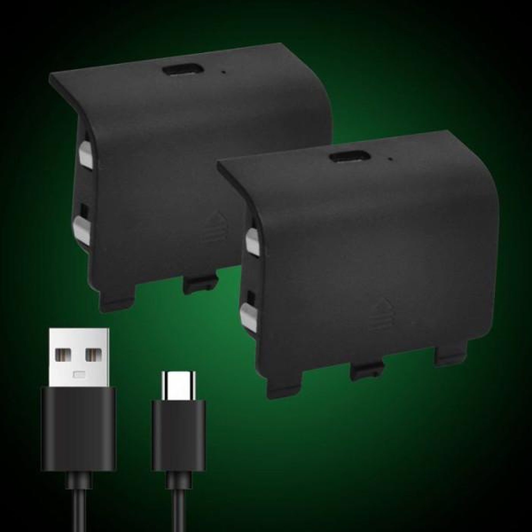 Voir la diapositive 4 : ONLAN Kit Play & Charge pour 2 manettes - ONLAN - Xbox Series - Noir