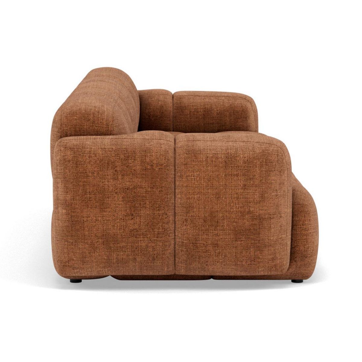 LISA DESIGN Grace - canapé modulable 3 places en velours texturé