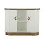 Voir la diapositive 2 : Paris Prix Bahut 2 Portes en Bois  Tolosa  121cm Blanc & Naturel