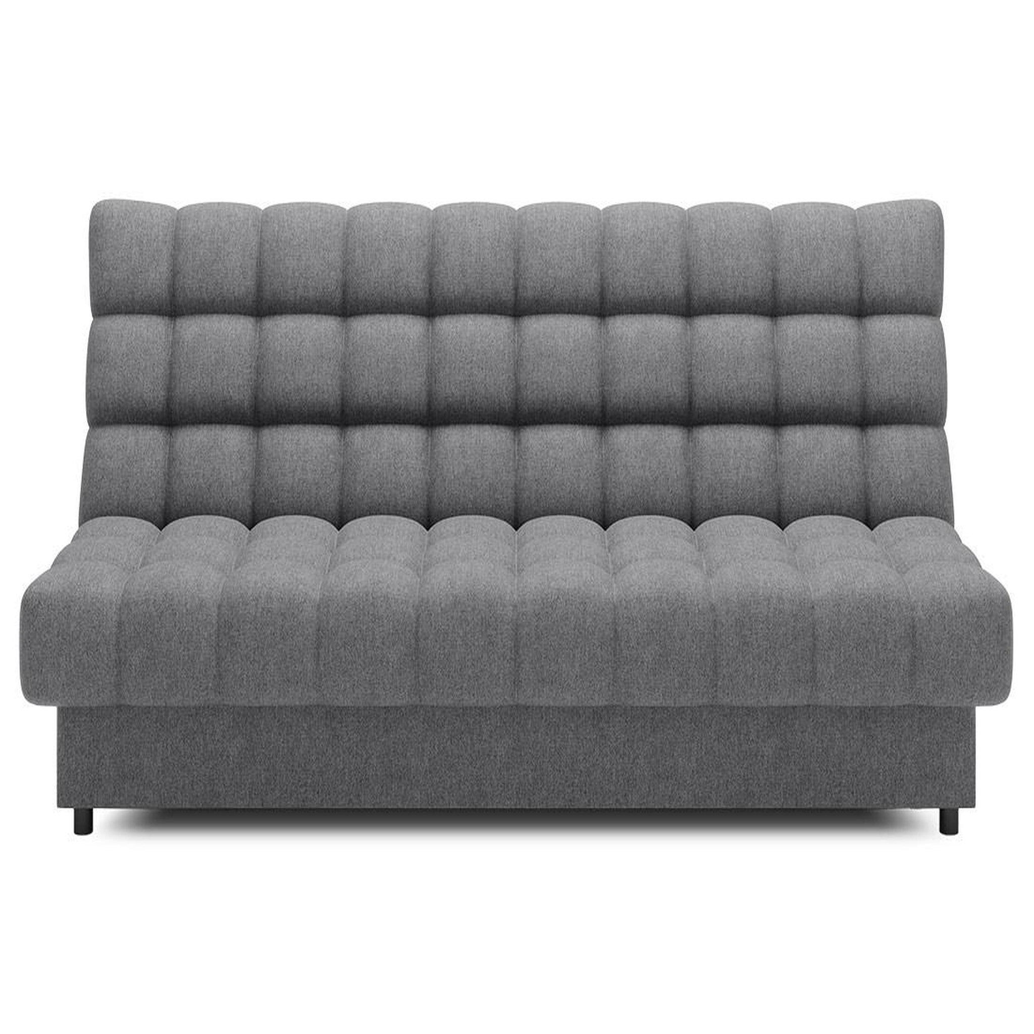 Voir la diapositive 6 : BEST MOBILIER Ezra - canapé convertible clic-clac 3 places avec coffre en tissu texturé
