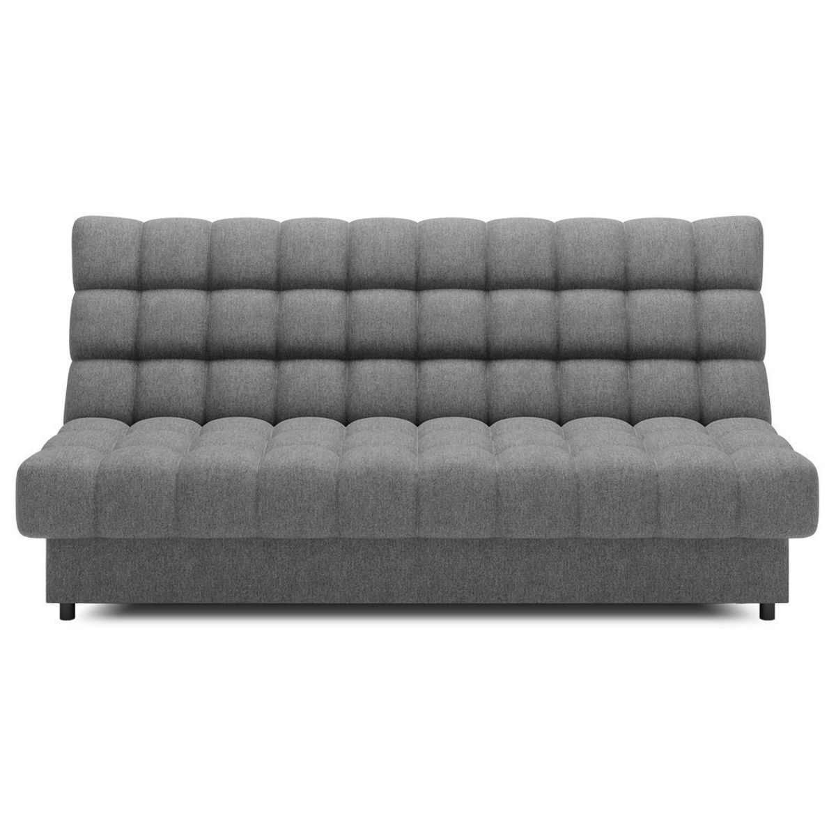 BEST MOBILIER Ezra - canapé convertible clic-clac 3 places avec coffre en tissu texturé