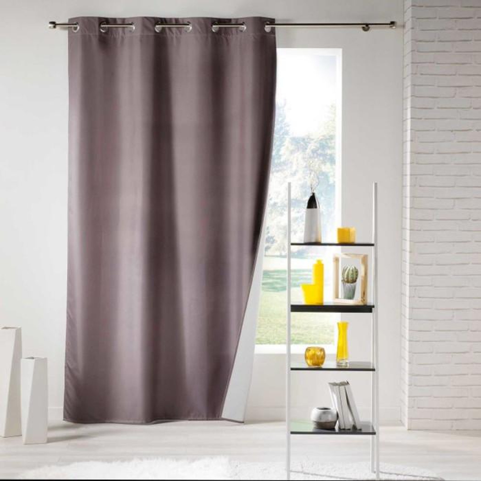 Voir la diapositive 1 : Paris Prix Rideau Isolant à Œillets  Icemount  140x260cm Taupe