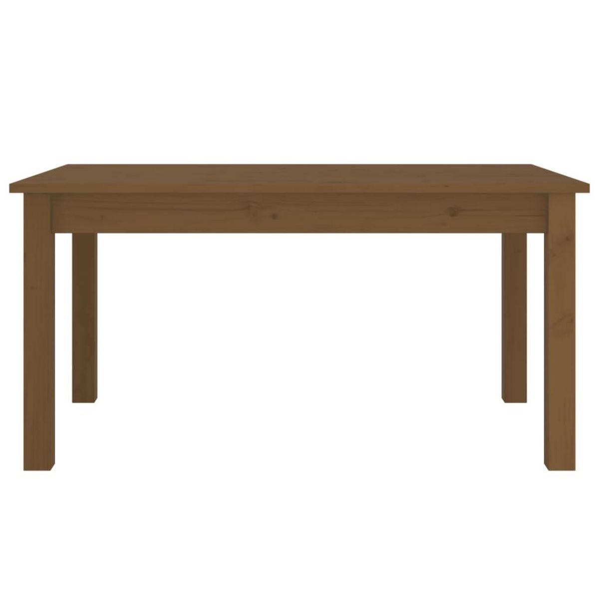 VIDAXL Table basse Marron miel 80x50x40 cm Bois massif de pin