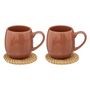 Voir la diapositive 1 : Paris Prix Lot de 2 Mugs en Faïence  Alicante  30cl Terracotta