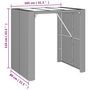 Voir la diapositive 6 : VIDAXL Table de bar et dessus en verre noir 105x80x110 cm poly rotin