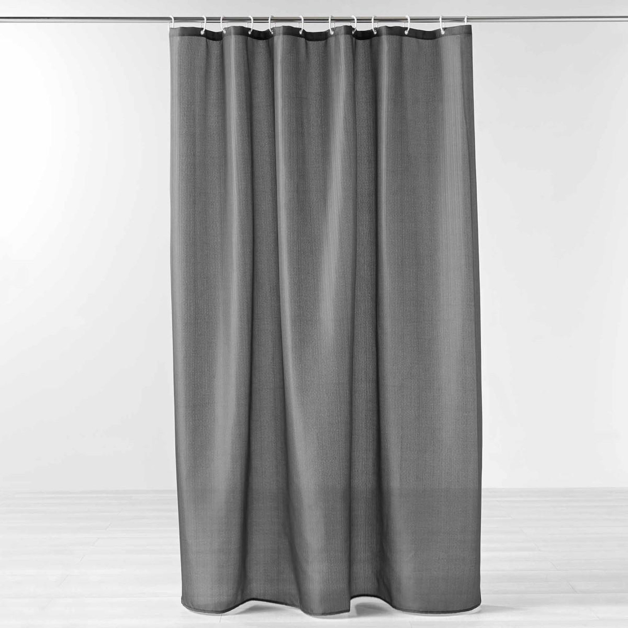 Douceur d'Intérieur Rideau de douche uni  yaline  180x200cm anthracite