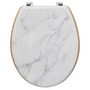 Voir la diapositive 3 : ATMOSPHERA Abattant WC bois zinc Lea