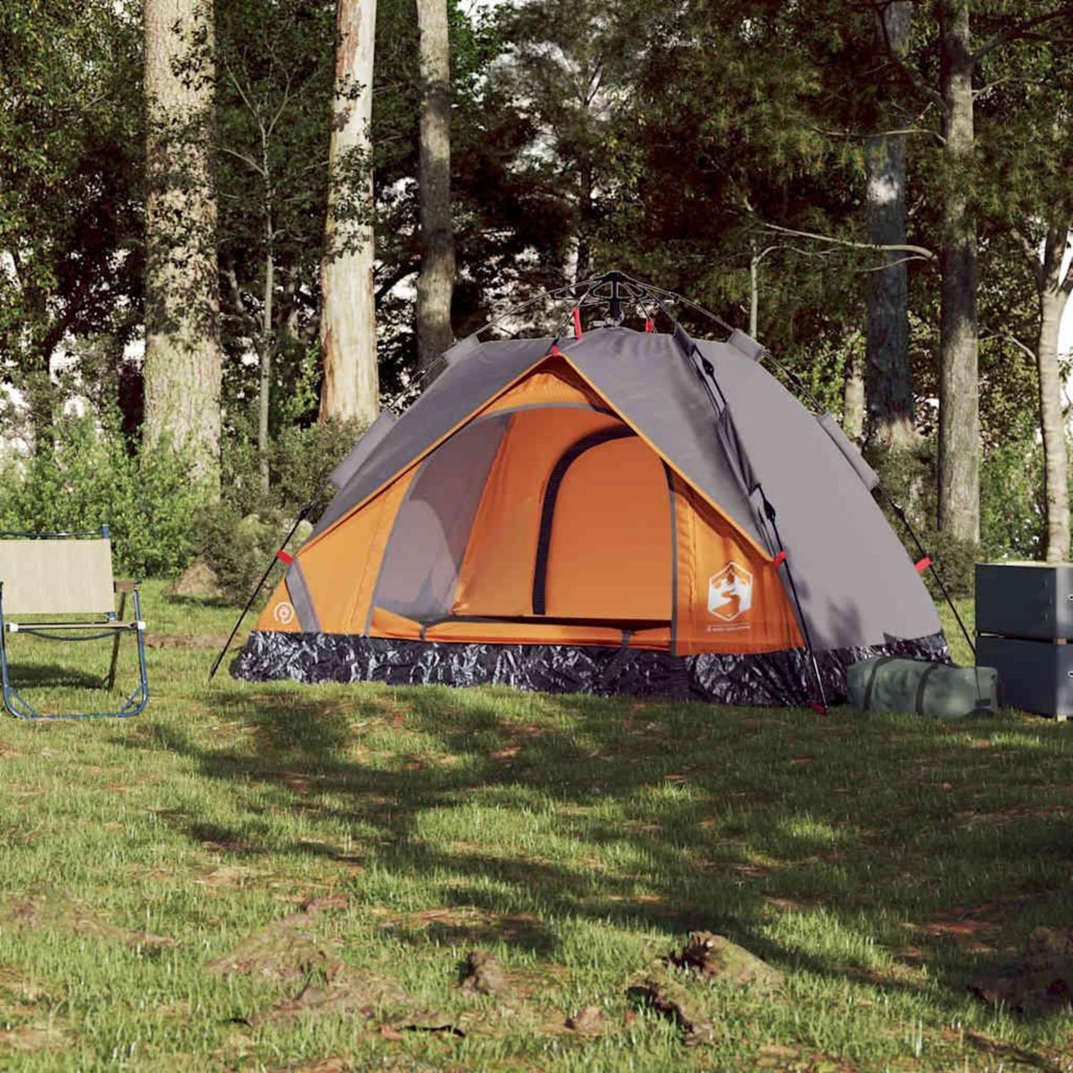 VIDAXL Tente de camping a dome 2 personnes liberation rapide