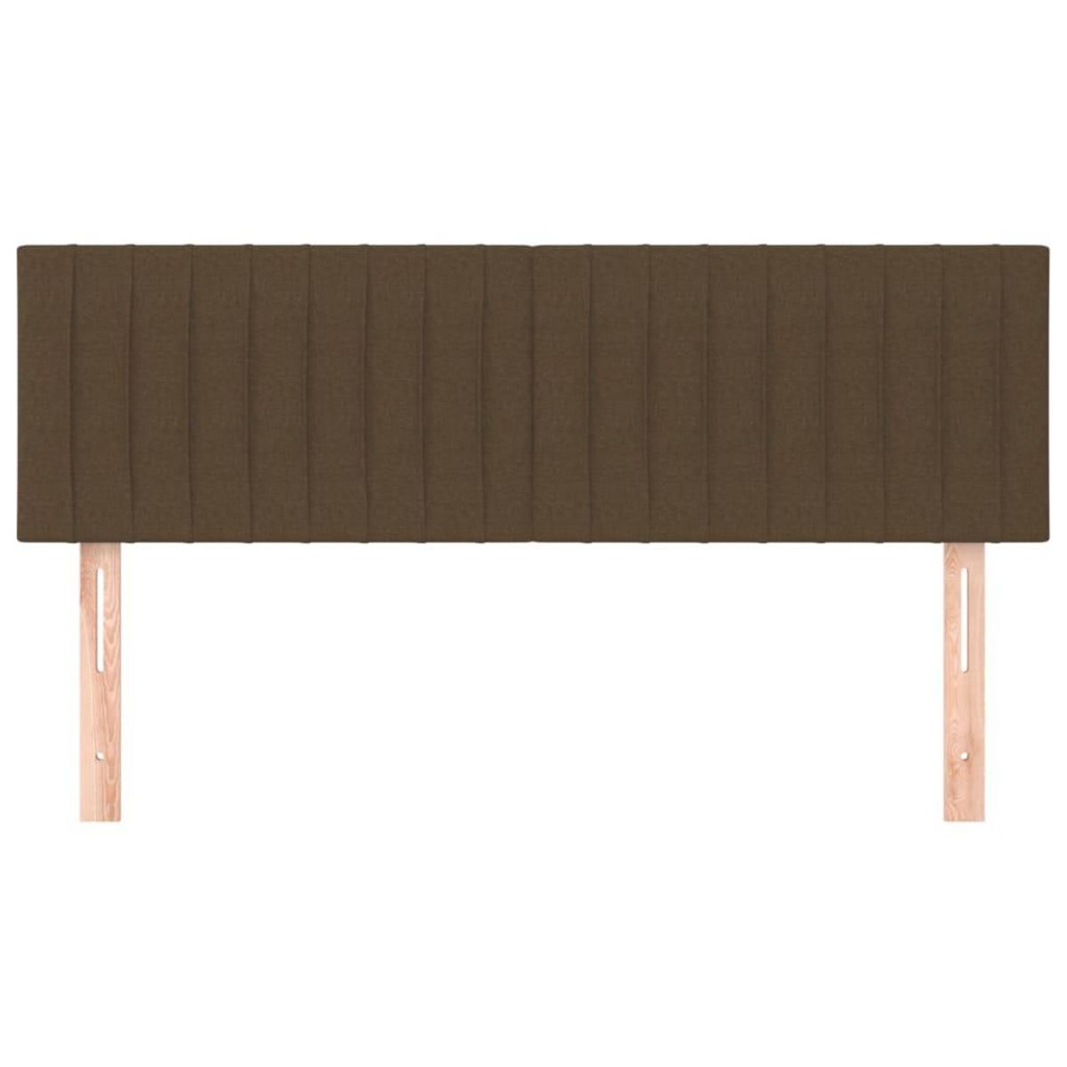 VIDAXL Tetes de lit 2 pcs Marron fonce 72x5x78/88 cm Tissu