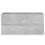 Voir la diapositive 5 : VIDAXL Armoire d'evier Gris beton 90x38,5x45 cm Bois d'ingenierie
