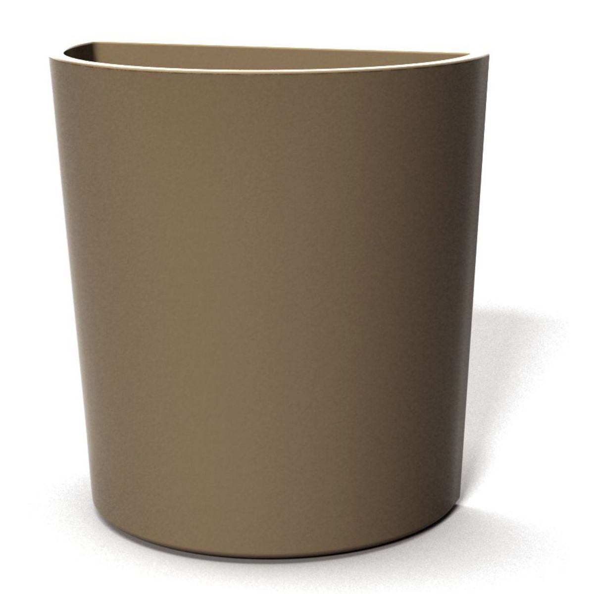 Pot demi cercle taupe 80L TOLMEZZO