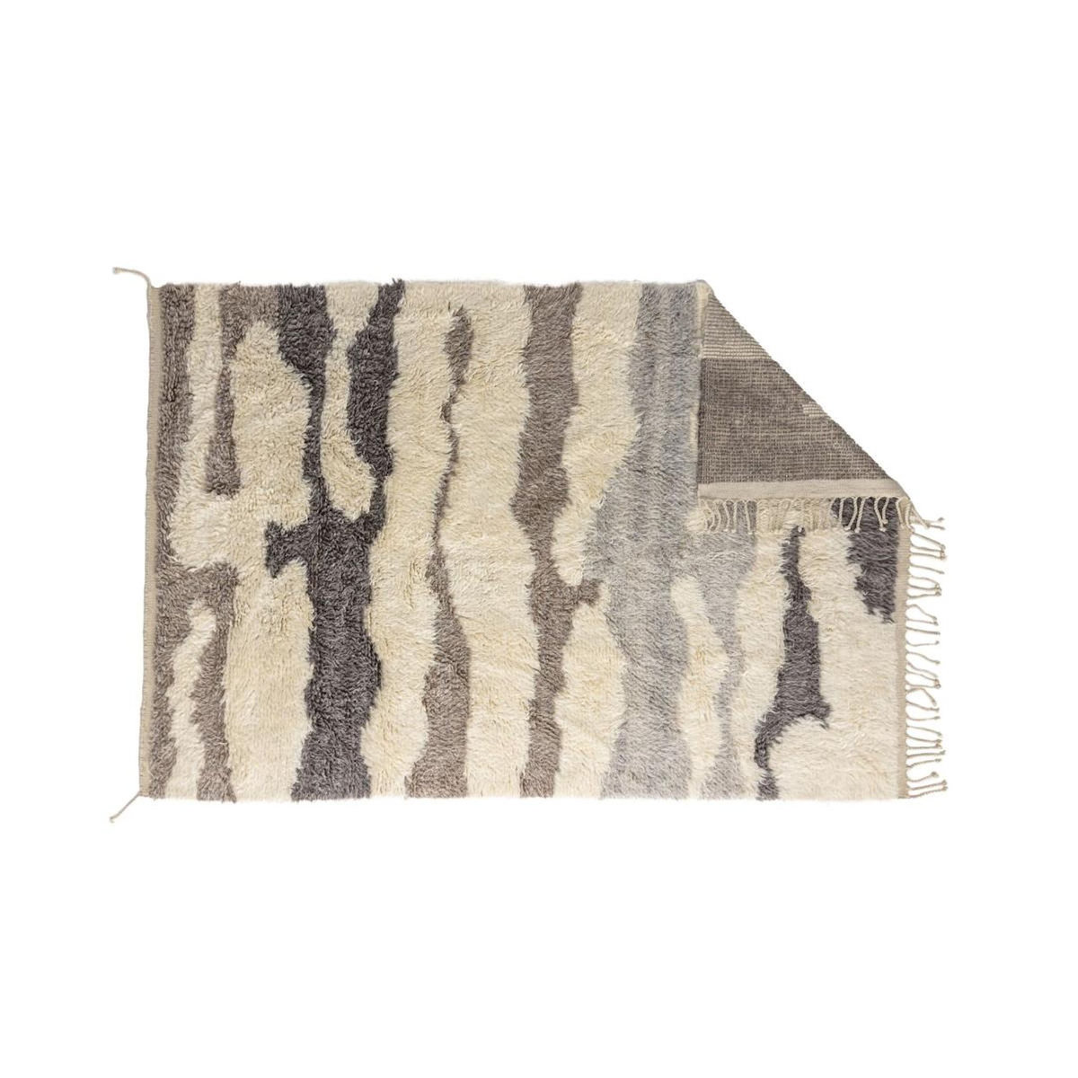 Paris Prix Tapis Déco en Laine  David  202x300cm Multicolore