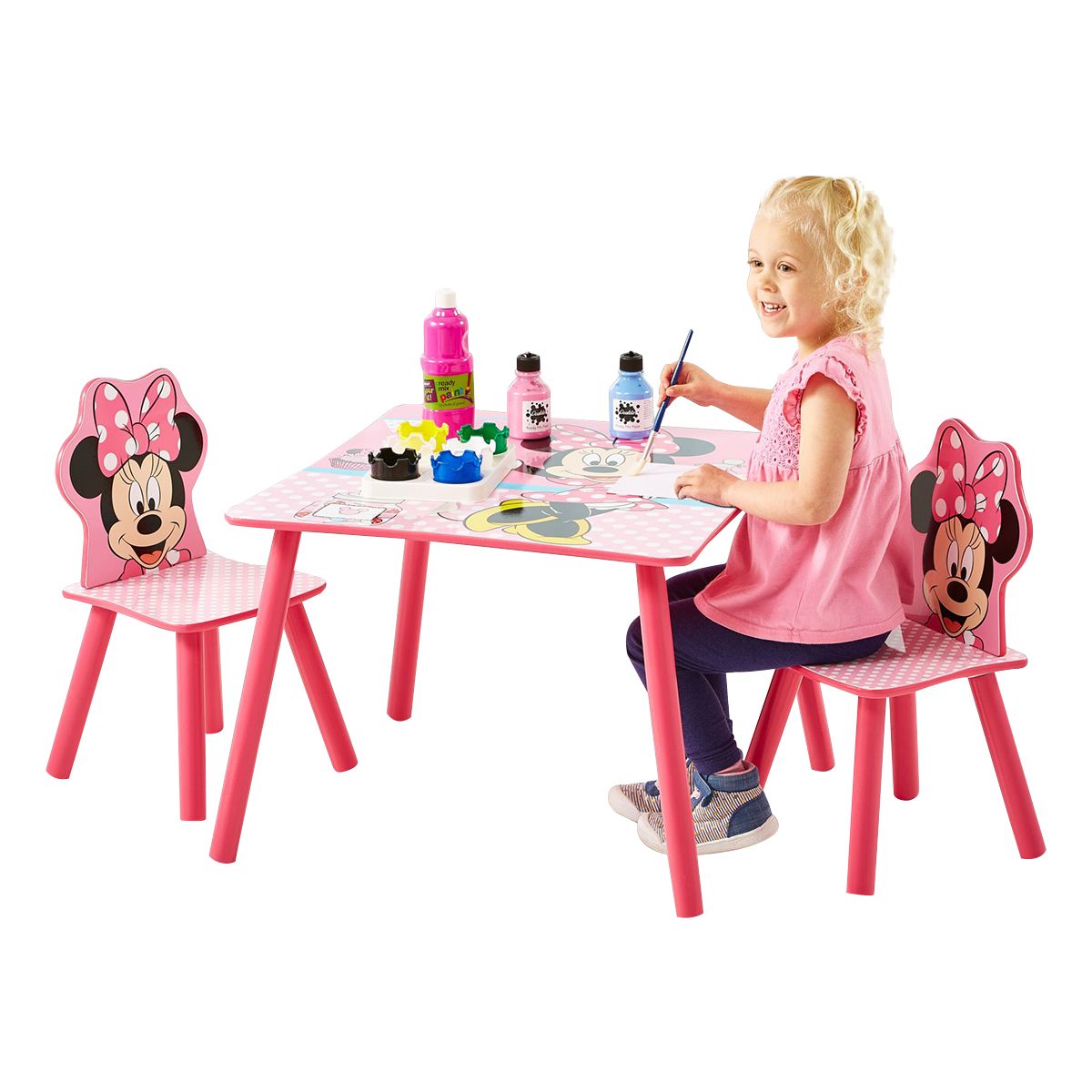 MINNIE Minnie Mouse - Ensemble table et 2 chaises pour enfants