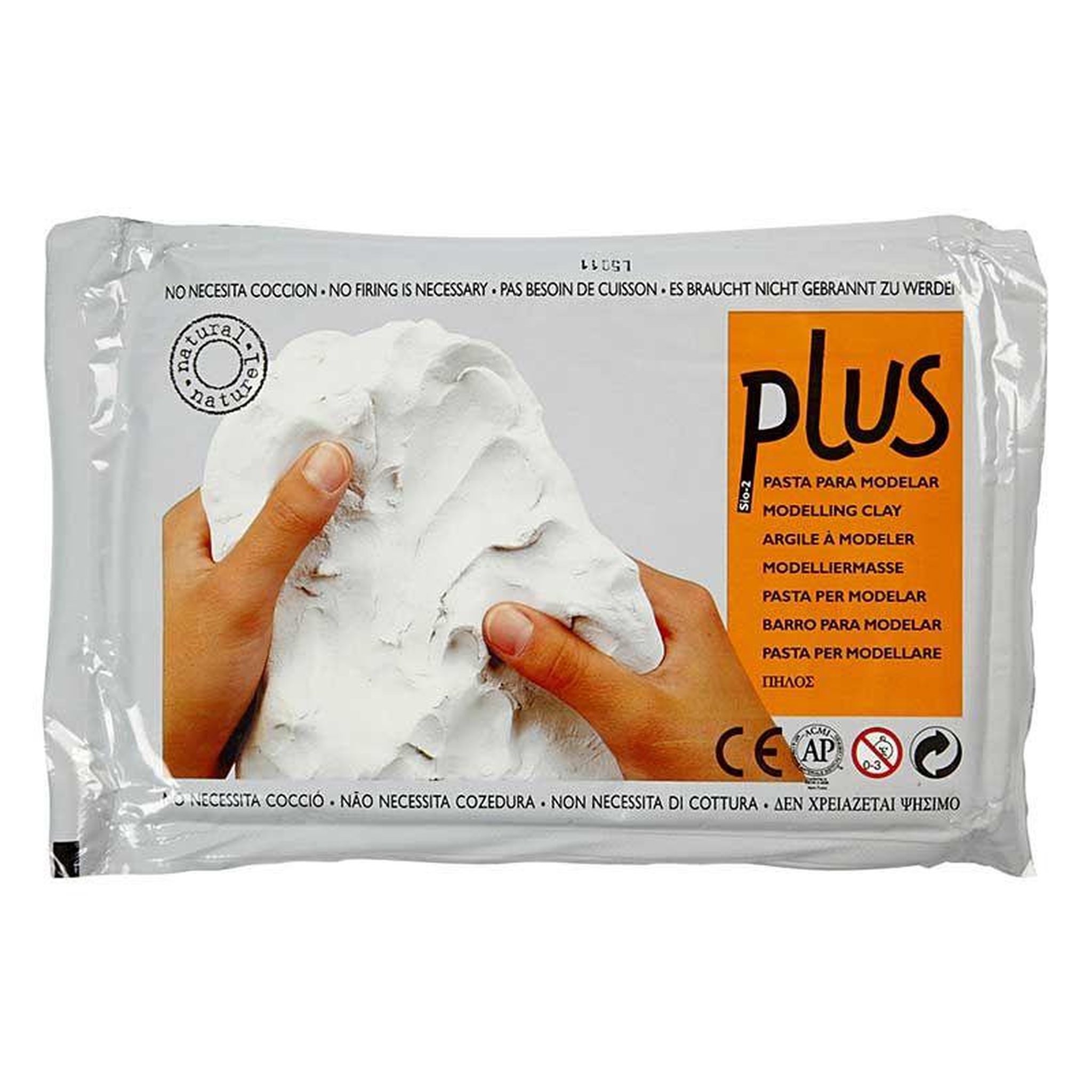 CREATIV COMPANY Argile à modeler 1 kg - gris clair