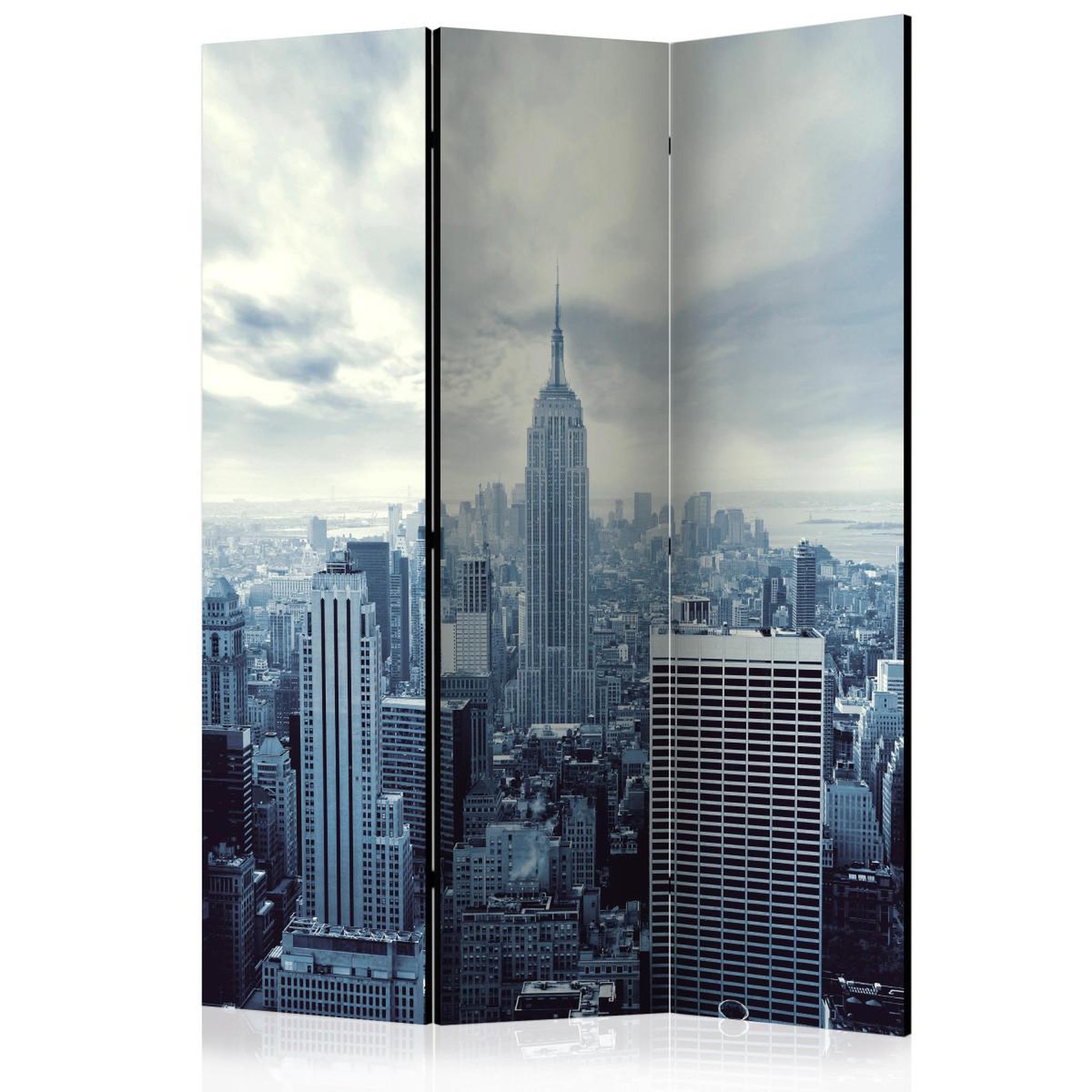 Paris Prix Paravent 3 volets  blue york  135x172cm