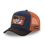 CAPSLAB Casquette homme trucker en canvas de coton Dragon Ball Z Goku. Coloris disponibles : Multicolore
