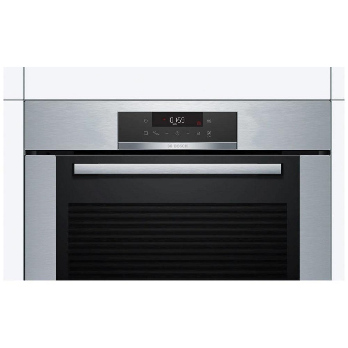 BOSCH Four intégrable multifonction 71l 60cm pyrolyse inox - HBA372ES0