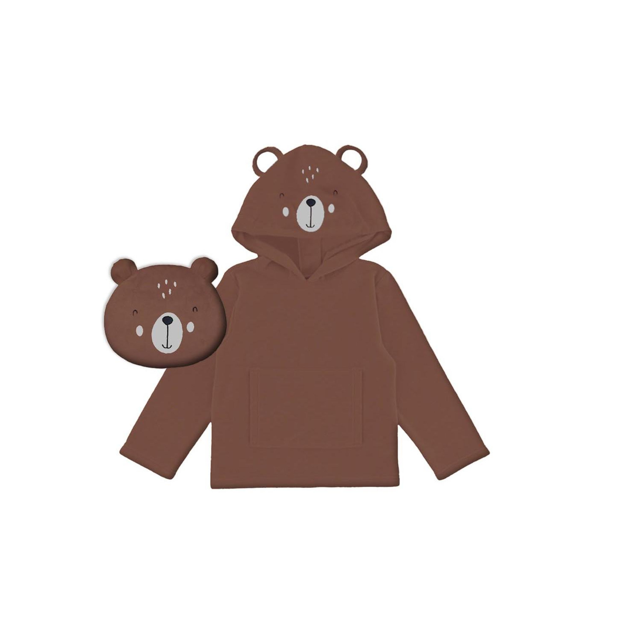 SOLEIL D'OCRE Poncho enfant 60x95 cm ours, par soleil d'ocre