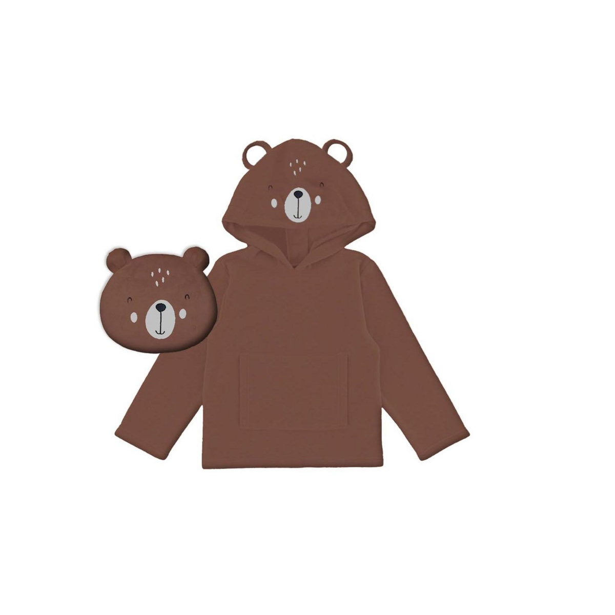 SOLEIL D'OCRE Poncho enfant 60x95 cm OURS, par Soleil d'Ocre