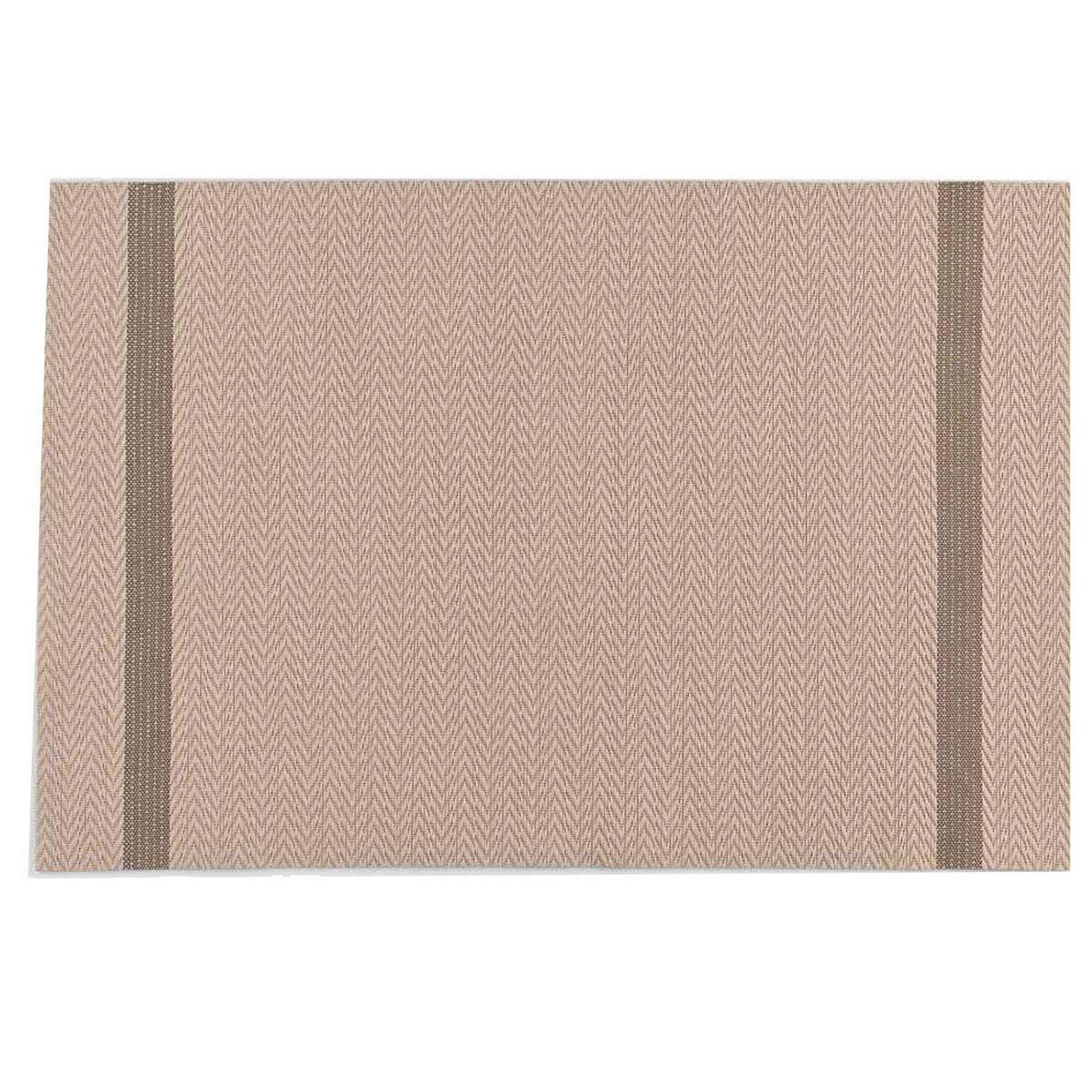 Douceur d'Intérieur Set de table déco  goldira  30x45cm taupe & or