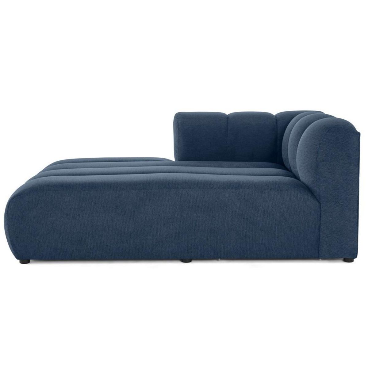 LISA DESIGN Debbie - module d'assise méridienne gauche en tissu texturé