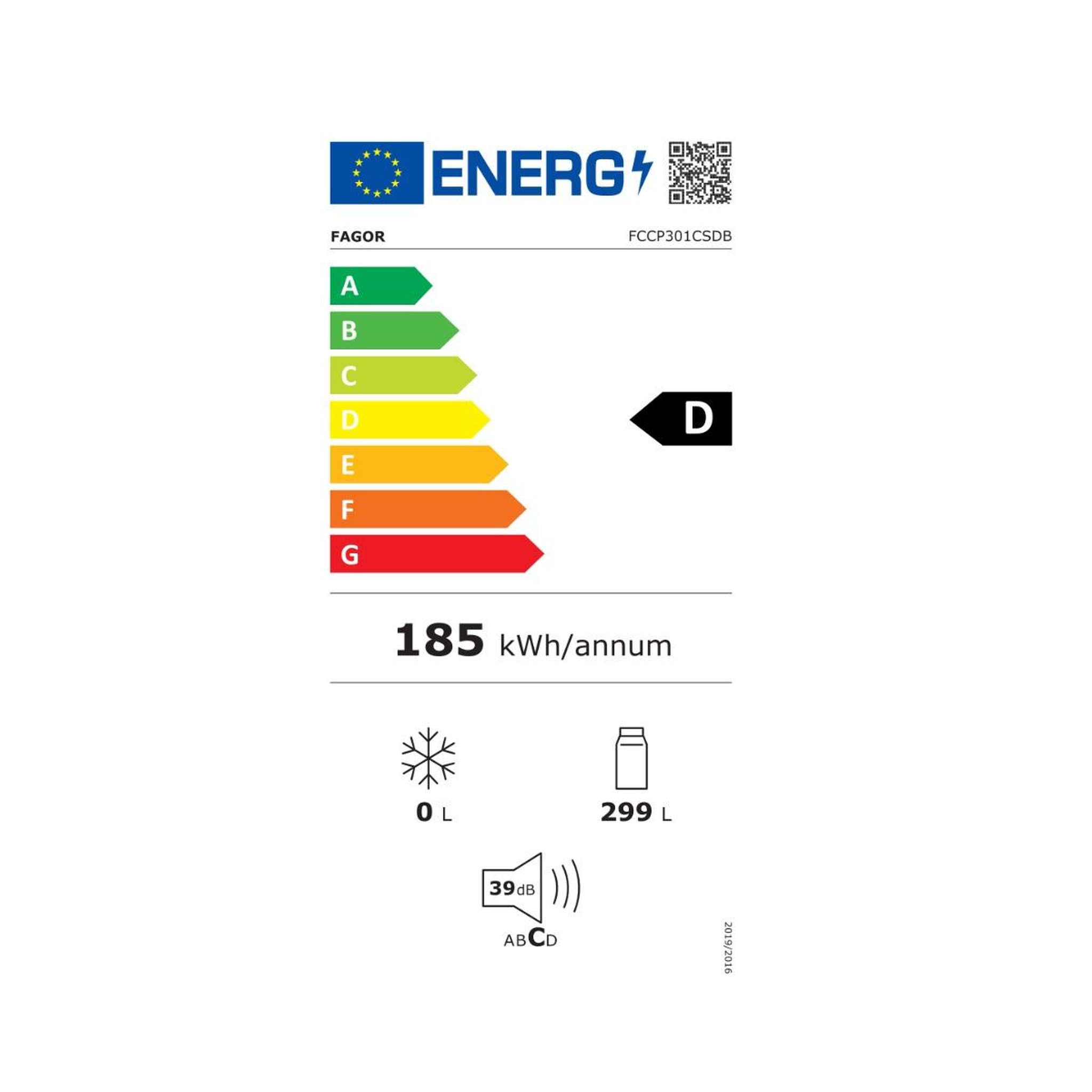 Voir la diapositive 2 : Fagor Congélateur coffre 112cm 299l blanc - FCCP301CSDB