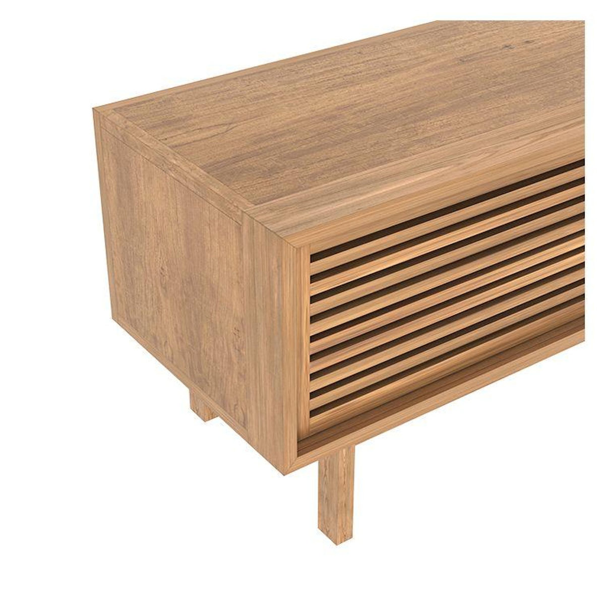 Rendez vous déco Meuble TV en bois de teck 120 cm-Bormes
