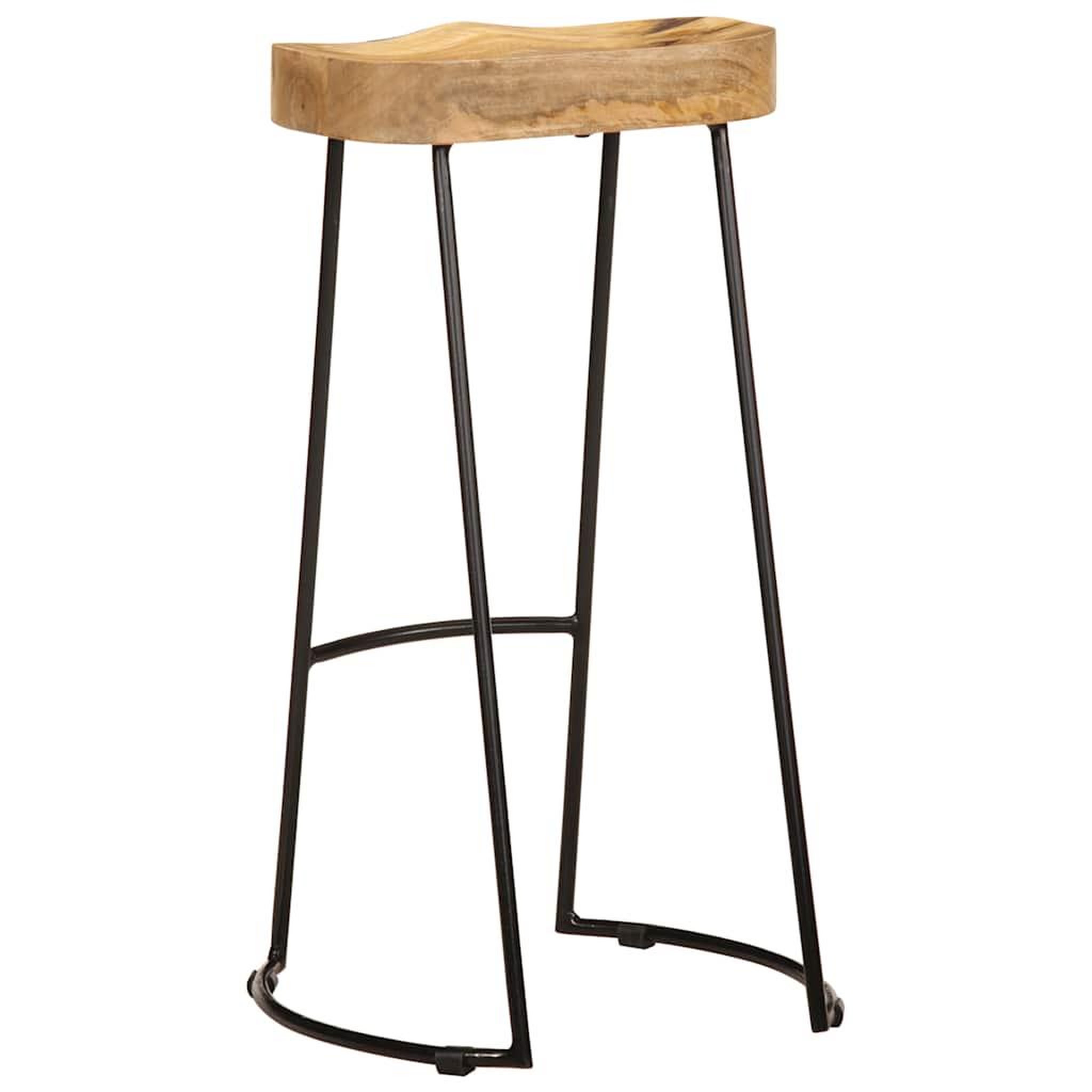 Voir la diapositive 5 : VIDAXL Tabourets de bar lot de 2 bois de manguier massif