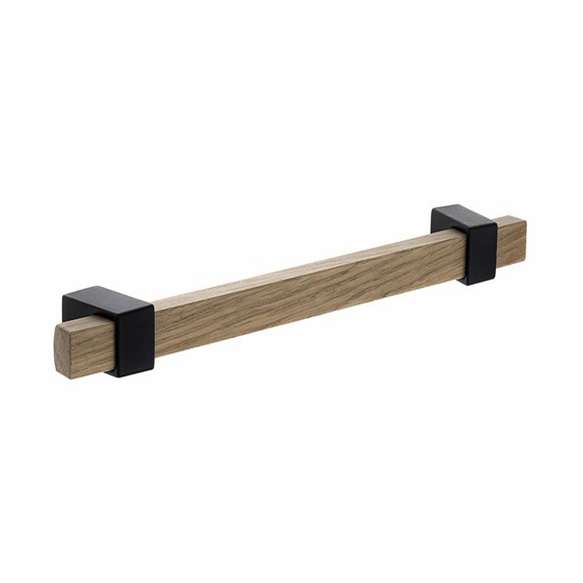 CENTRALE BRICO Poignée Beam 192mm chêne laqué/noir mat