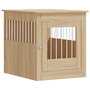 Voir la diapositive 2 : VIDAXL Meuble de cage pour chiens chene sonoma 64,5x80x71 cm